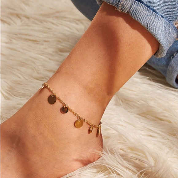 Free People Jewelry - LAST ONE SALE Gold Disc Anklet / Bracelet